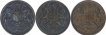 Copper One Twelfth Anna Coins of East India Company of Madras Mint of 1835.