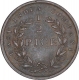 Copper Half Pice Coin of East India Company of Calcutta Mint of 1853.