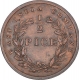 Copper Half Pice Coin of East India Company of Calcutta Mint of 1853.