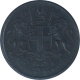 Copper Half Pice Coin of East India Company of Calcutta Mint of 1853.