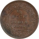 Copper Half Pice Coin of Victoria Empress of Calcutta Mint of 1896.