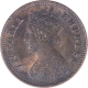 Copper Half Pice Coin of Victoria Empress of Calcutta Mint of 1898.