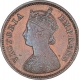 Copper Half Pice Coin of Victoria Empress of Calcutta Mint of 1899.