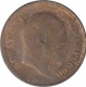 Copper Half Pice Coin of King Edward VII of Calcutta Mint of 1905.