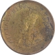 Bronze Half Pice Coin of King George V of Calcutta Mint of 1918.