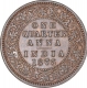 Copper One Quarter Anna Coin of Victoria Queen of Calcutta Mint of 1875.