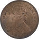 Copper One Quarter Anna Coin of Victoria Empress of Calcutta Mint of 1901.