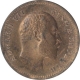 Copper One Quarter Anna Coin of King Edward VII of Calcutta Mint of 1906.