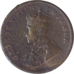 Rare Copper One Quarter Anna Coin of King George V of Calcutta Mint of 1911.