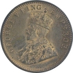 Copper One Quarter Anna Coin of King George V of Calcutta Mint of 1913.