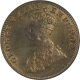 Copper One Quarter Anna Coin of King George V of Bombay Mint of 1928.