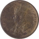 Copper One Quarter Anna Coin of King George V of Calcutta Mint of 1931.