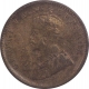 Copper One Quarter Anna Coin of King George V of Calcutta Mint of 1931.