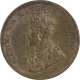 Copper One Quarter Anna Coin of King George V of Calcutta Mint of 1931.