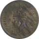 Bronze One Quarter Anna of King George VI of Calcutta Mint of 1940.