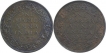 Bronze One Quarter Anna Coins of King George VI of Different Mint of 1939 and 1940.