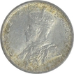 Silver Two Annas Coin of King George V of Bombay Mint of 1913.