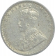 Silver Two Annas Coin of King George V of Calcutta Mint of 1914.