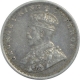 Silver Two Annas Coin of King George V of Bombay Mint of 1915.