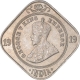 Copper Nickel Two Annas Coin of King George V of Calcutta Mint of 1919.