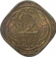 Nickel Brass Two Annas Coin of King George VI of Bombay Mint 1943.