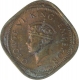 Nickel Brass Two Annas Coin of King George VI of Bombay Mint 1943.