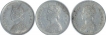 Silver Two Annas Coins of Victoria Queen of Bombay Mint of 1862.