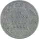 Silver Quarter Rupee Coin of Victoria Empress of Bombay Mint of 1889.