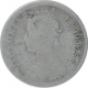 Silver Quarter Rupee Coin of Victoria Empress of Calcutta Mint of 1896.