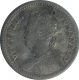 Silver One Quarter Rupee Coin of Victoria Empress of Calcutta Mint of 1898.