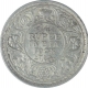 Silver One Quarter Rupee Coin of King George V of  Bombay Mint of 1928.