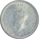 Silver One Quarter Rupee Coin of King George VI of Calcutta Mint of 1939.