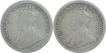 Silver One Quarter Rupee Coins of King George V of 1919.