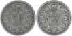 Silver One Quarter Rupee Coins of King George V of Calcutta Mint of 1930.