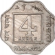 Copper Nickel  Four Annas Coin of King George V of Bombay Mint of 1920.