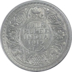 Silver Half Rupee Coin of King George V of Calcutta Mint of 1913.