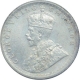 Silver Half Rupee Coin of King George V of Calcutta Mint of 1929.