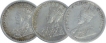 Silver Half Rupee Coins of King George V of Calcutta Mint of 1934.