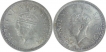 Silver Half Rupee Coins of King George VI of Bombay Mint of 1941.