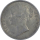 Silver One Rupee Coin of Victoria Queen of Calcutta Mint of 1840.