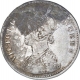 Silver One Rupee Coin of Victoria Queen of Calcutta Mint of 1874.