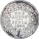 Silver One Rupee Coin of Victoria Empress of Bombay Mint of 1883.