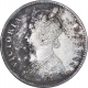 Silver One Rupee Coin of Victoria Empress of Bombay Mint of 1883.