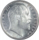 Silver One Rupee Coin of King Edward VII of Calcutta Mint of 1906.