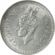 Silver One Rupee Coin of King George VI of Bombay Mint of 1943.