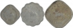 Cupro Nickel Half Anna & One Anna & Two Anna Coins of Bombay Mint of Republic India.