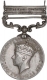 Silver General Service Medal of King George VI of North Western Frontier.