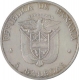 Silver Five Balboas Coin of Panama.