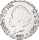 Silver Five Pesetas Coin of Alfonso XIII of Spain.