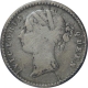 Error Silver Two Annas Coin of Victoria Queen of Calcutta Mint of 1841.